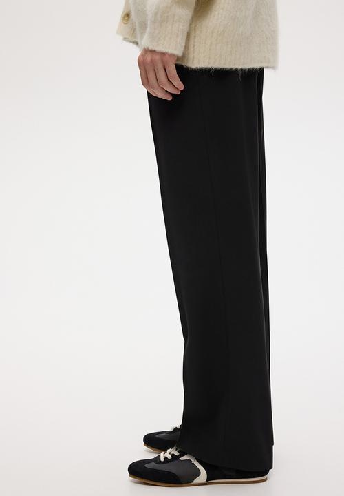 H&M - Regular fit track pants - black
