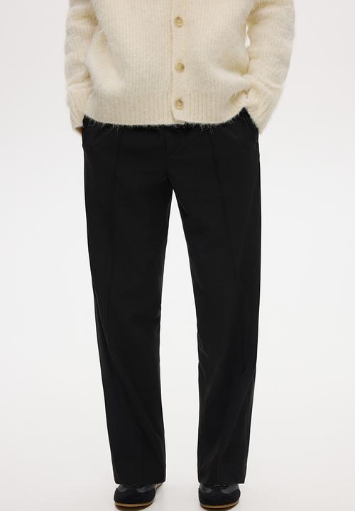 H&M - Regular fit track pants - black