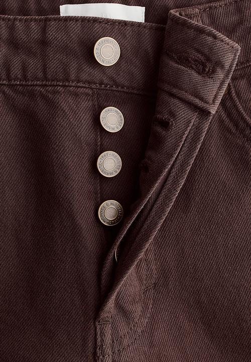H&M - Wide regular jeans - dark brown