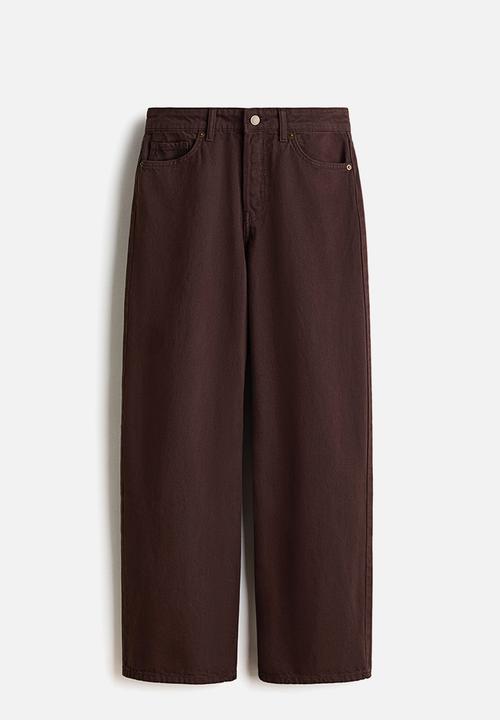 H&M - Wide regular jeans - dark brown