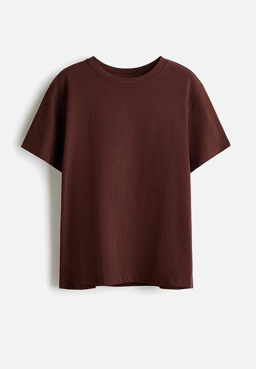 H&M - Oversized cotton T-shirt - brown