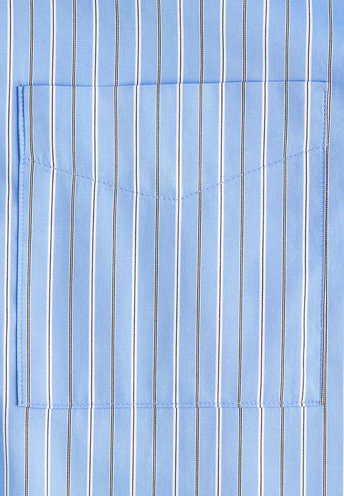 H&M - Oversized poplin shirt - blue/striped