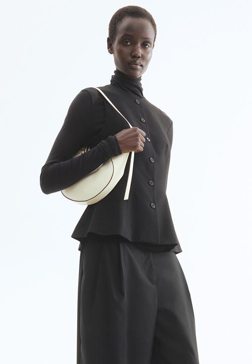 H&M - Peplum waistcoat - black