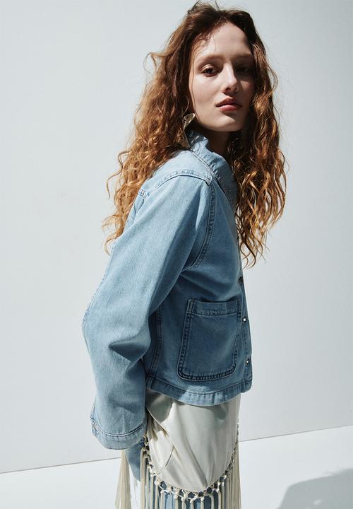 H&M - Denim jacket - light denim blue