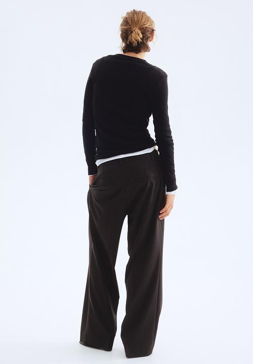 H&M - Wide trousers - dark brown