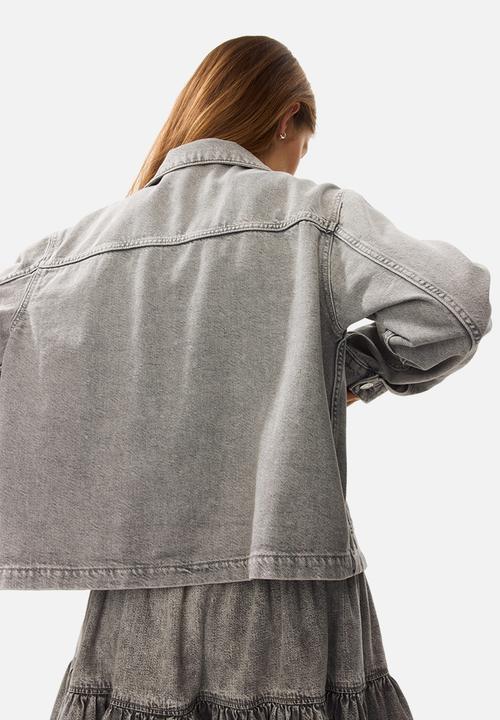 H&M - Denim jacket - light denim grey