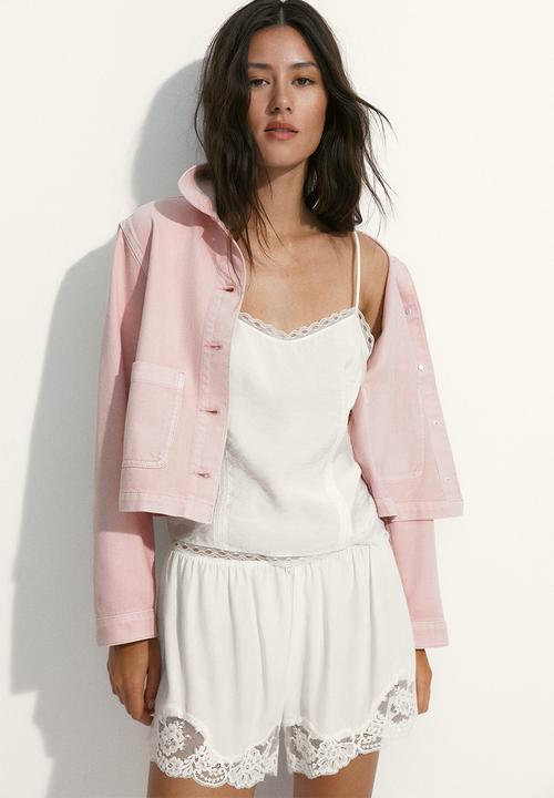 H&M - Denim jacket - light pink