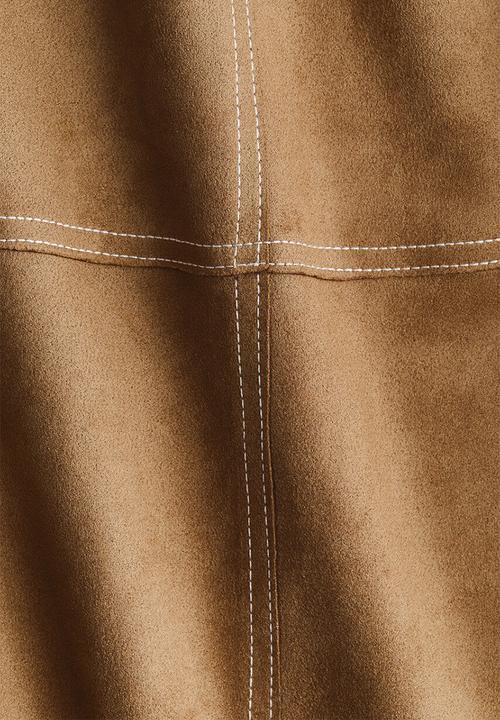H&M - Fitted denim jacket - beige