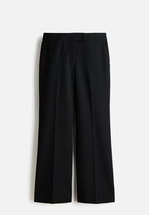 H&M - Bootcut ankle-length trousers - black