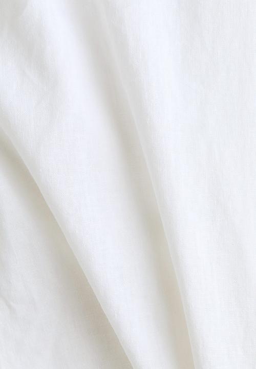 H&M - Oversized linen-blend shirt - white