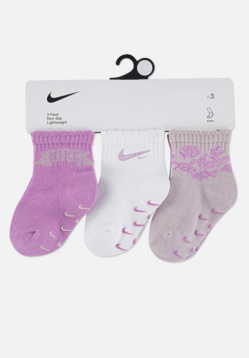 Nike - Nhg 3Pk Lace It Up Scallop Ank - Light Magenta