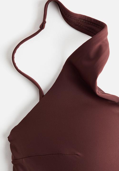 H&M - Push-up bikini top - dark brown