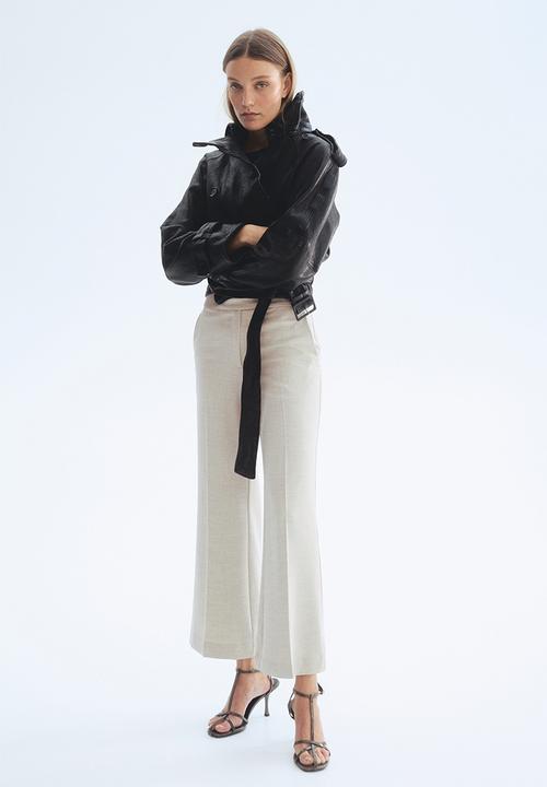 H&M - Bootcut ankle-length trousers - light beige