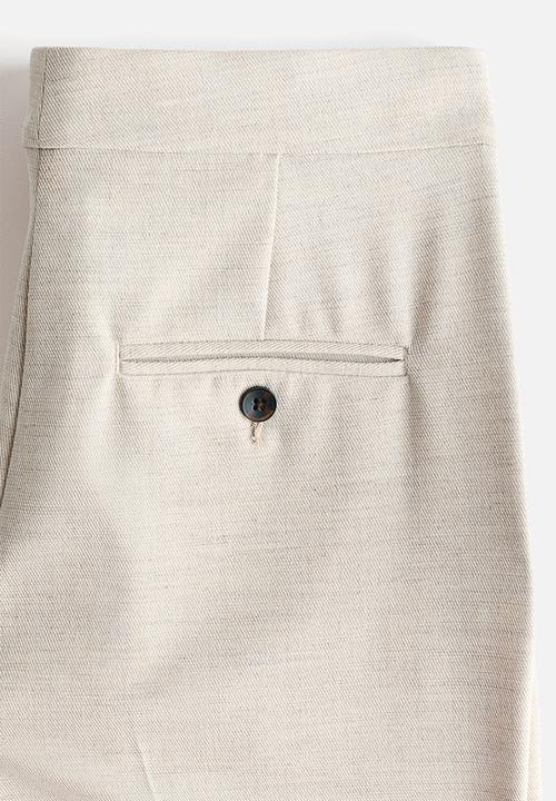 H&M - Bootcut ankle-length trousers - light beige