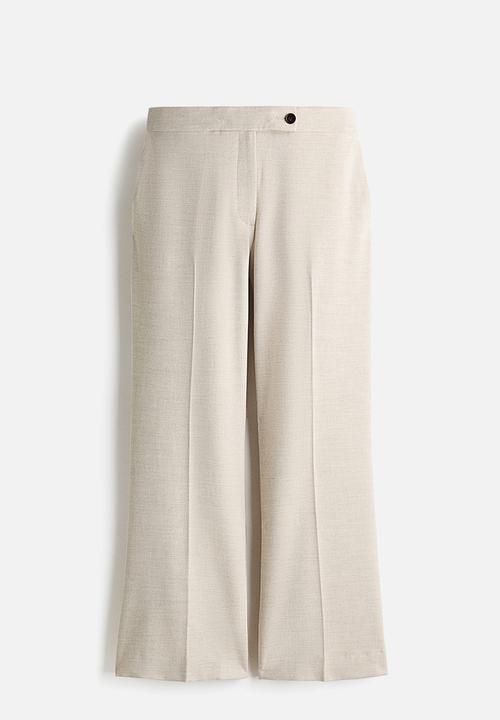 H&M - Bootcut ankle-length trousers - light beige