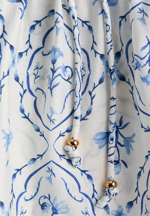 H&M - Peplum blouse - white/floral