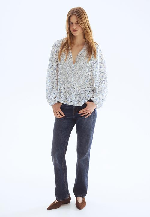 H&M - Peplum blouse - white/floral