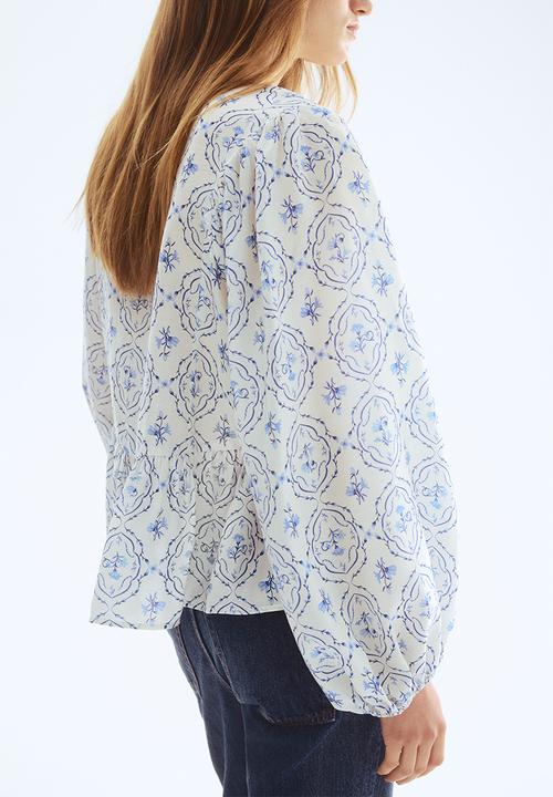 H&M - Peplum blouse - white/floral