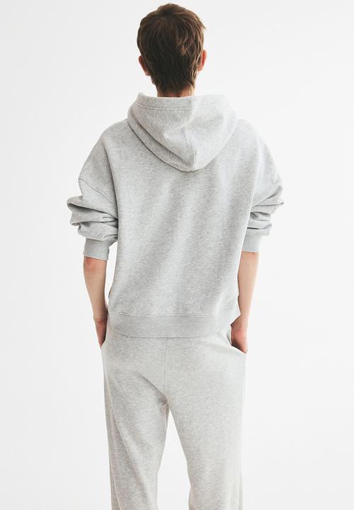 H&M - Zip-through hoodie - light grey marl