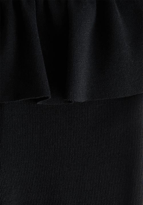 H&M - Frill-trimmed trousers - black