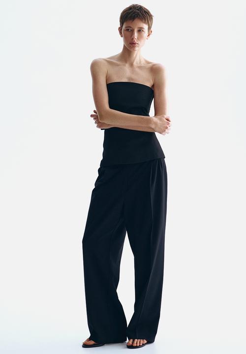 H&M - Tailored trousers - black