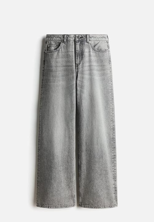 H&M - Baggy regular waist jeans - light grey