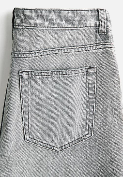 H&M - Baggy regular waist jeans - light grey