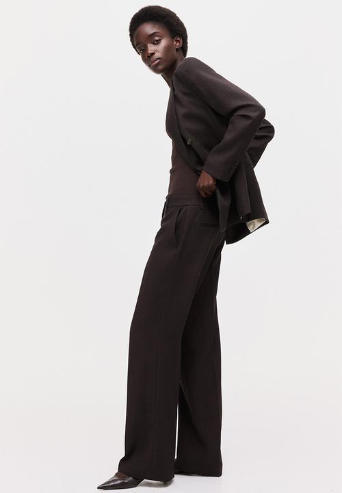 H&M - Tailored trousers - dark brown