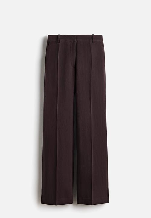 H&M - Tailored trousers - dark brown