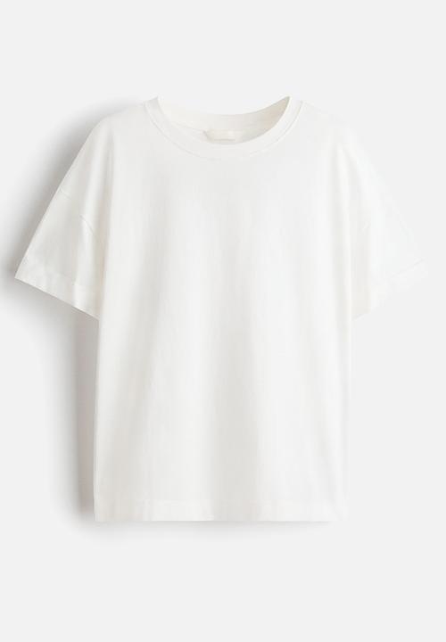 H&M - Loose-fit cotton t-shirt - white