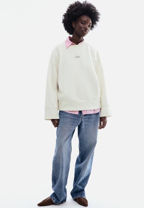 H&M - Printed sweatshirt - white/note floreali
