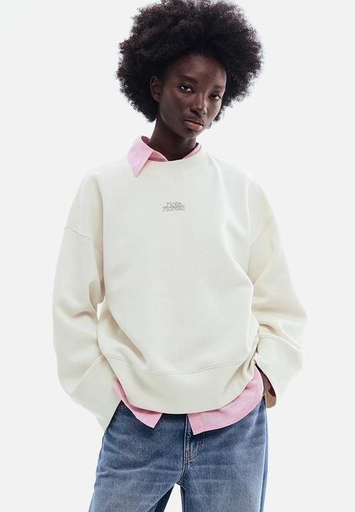 H&M - Printed sweatshirt - white/note floreali