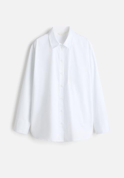 H&M - Oversized shirt - white
