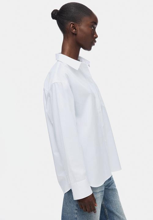 H&M - Oversized shirt - white