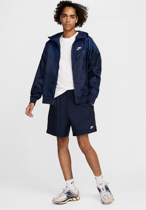 Nike - NSW  Club Woven Flow Shorts - Navy Obsidian/  White