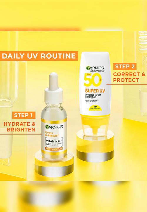 Garnier - SuperUV Invisible Serum Sunscreen Vitamin C 30ml