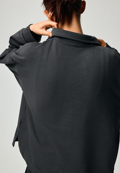 H&M - Collared sweatshirt - dark grey