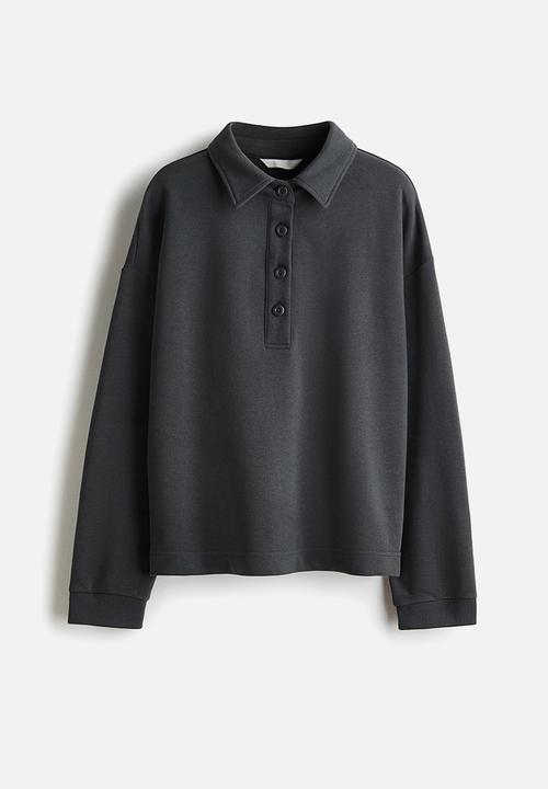 H&M - Collared sweatshirt - dark grey
