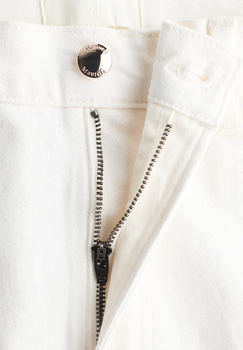 H&M - Straight high jeans - white