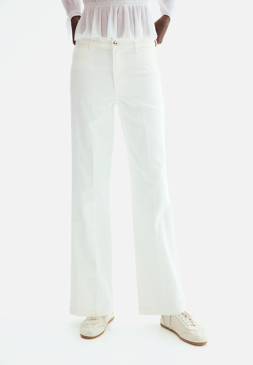H&M - Straight high jeans - white