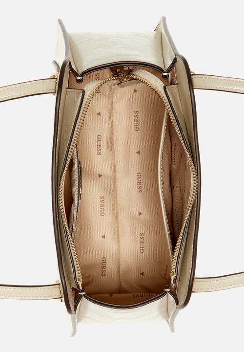 GUESS - Xena Shoulder Satchel Bag-Light Taupe