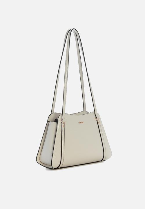 GUESS - Xena Shoulder Satchel Bag-Light Taupe