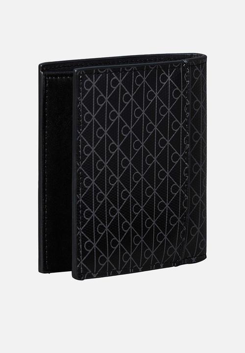 Calvin Klein - Emblem Aop Coated Ns Slim Billfold - Black