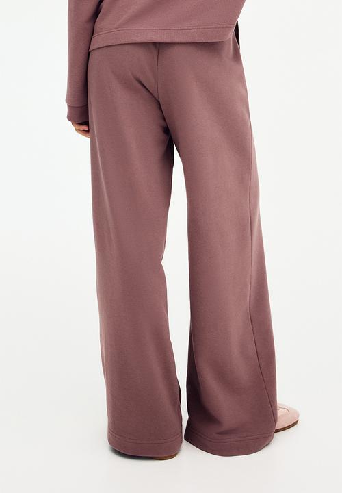 H&M - Straight-leg joggers - dark dusty pink