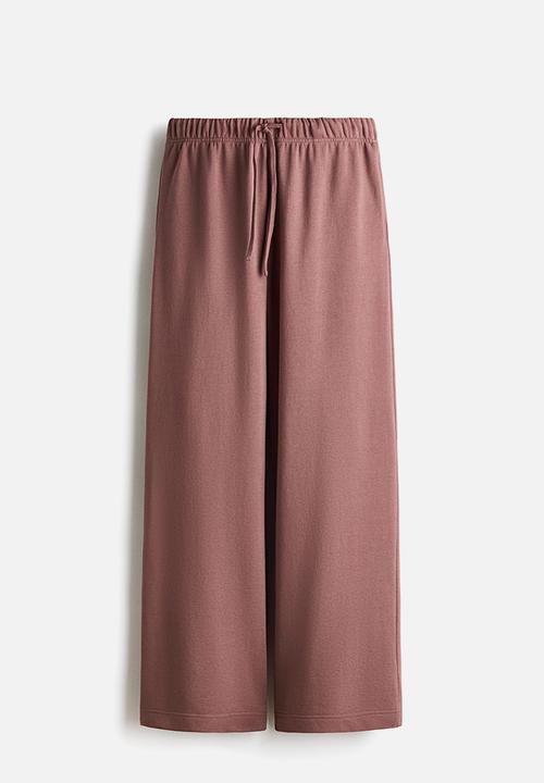 H&M - Straight-leg joggers - dark dusty pink