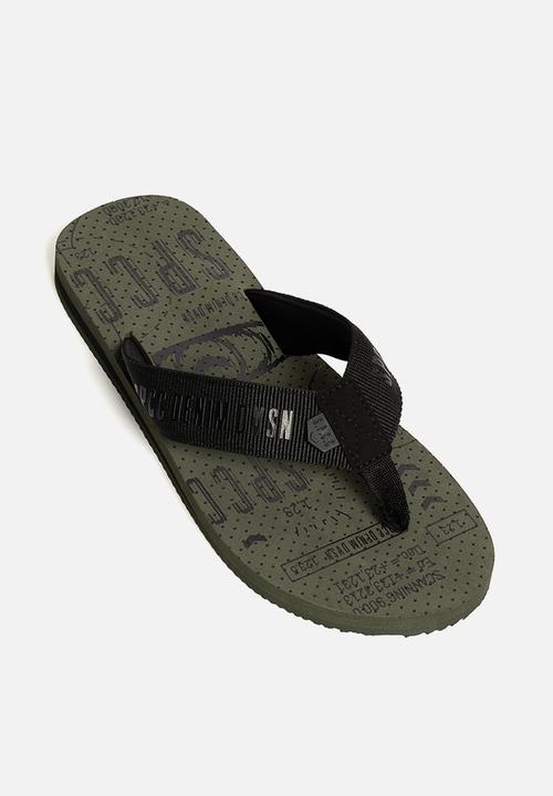 S.P.C.C - Torin Flip Flops  - Black/Fatigue