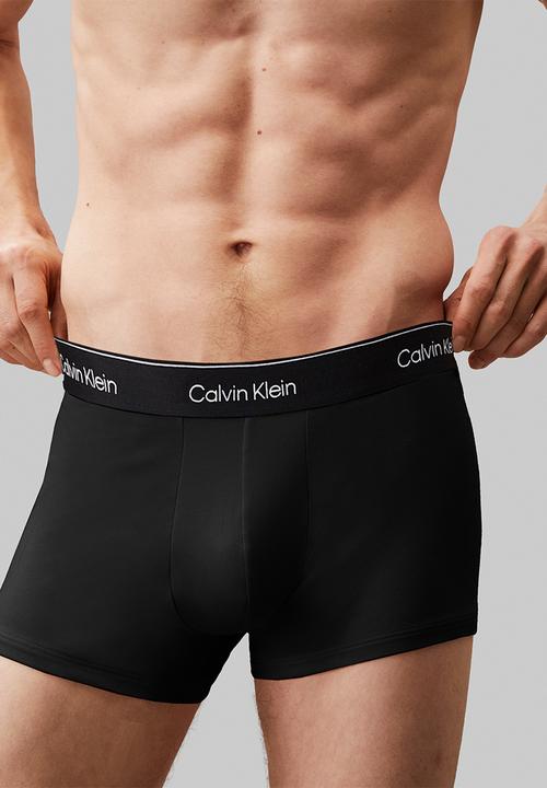 Calvin Klein - TRUNK 3PK - BLACK W/ BLACK WB