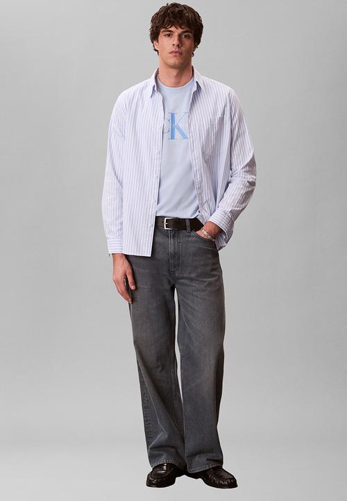 Calvin Klein - SS Hero Monologo Tee 20s - Breezy Blue
