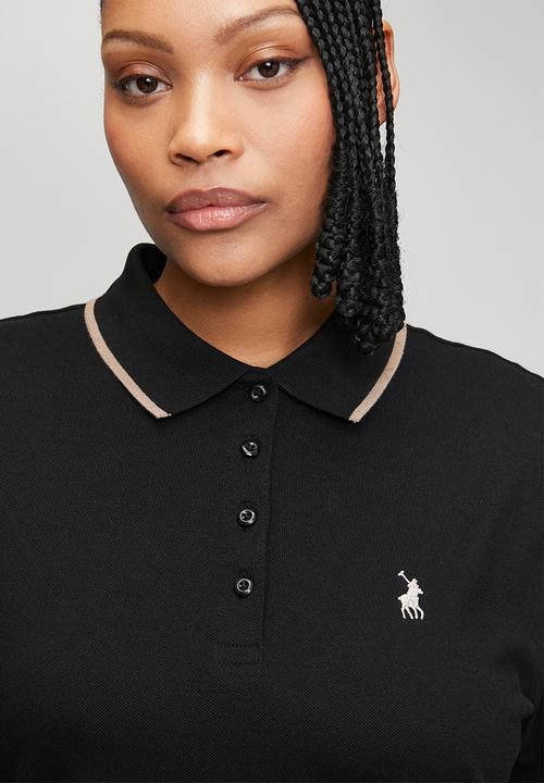 POLO - Wmn leah short sleeve golfer dress - black