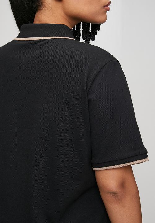POLO - Wmn leah short sleeve golfer dress - black